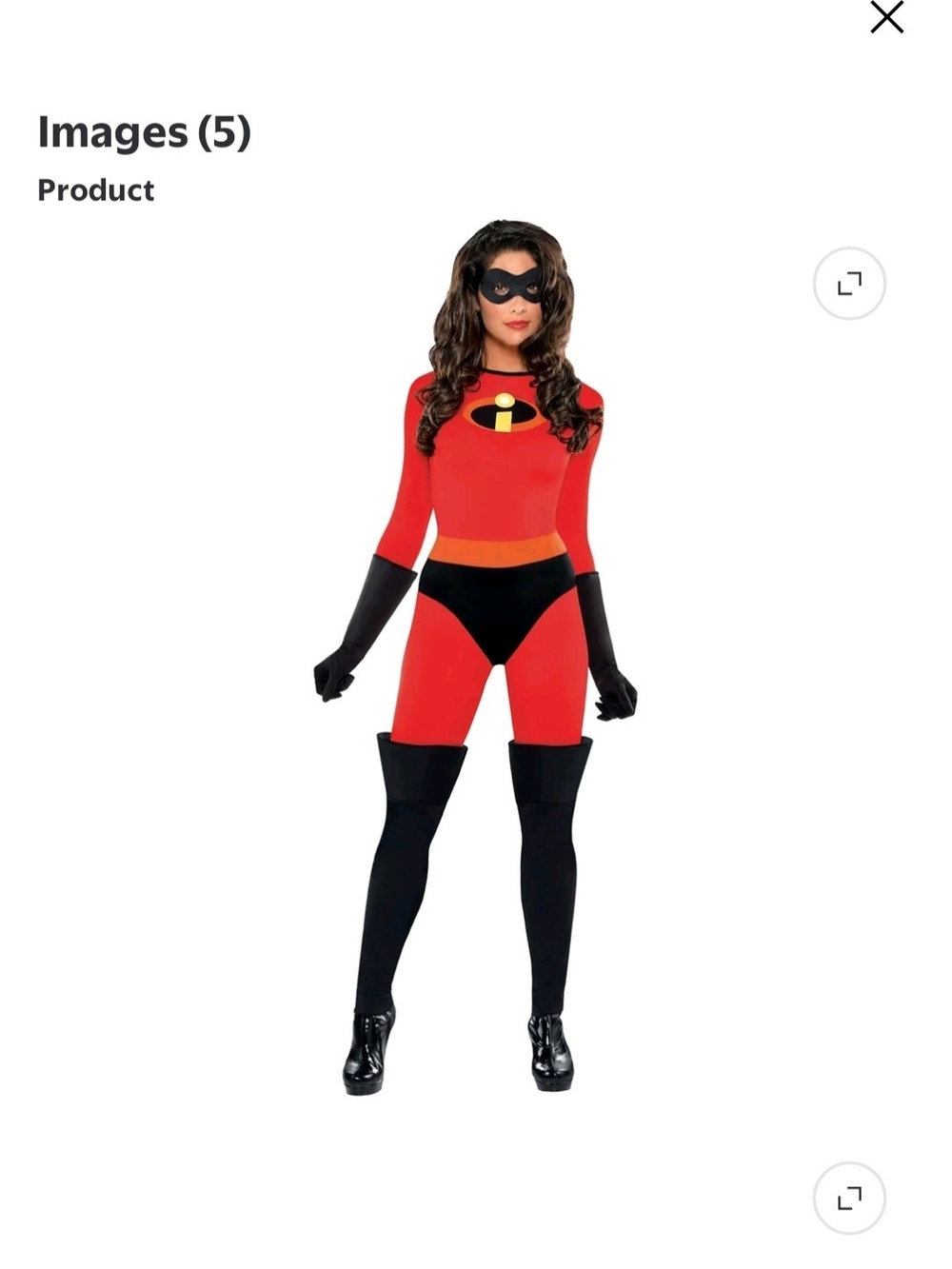 Disney Incredibles Costume Womans Size Small